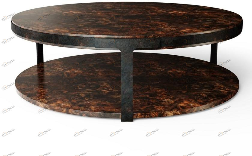 Porustudio Круглый деревянный журнальный столик sun-id-1378164