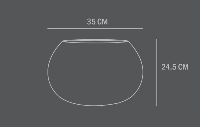 Овальный сосуд из фиброцемета 101 Copenhagen Urchin ARCH-00151417 - Вид №6