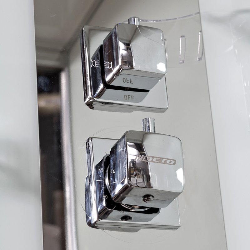 L 801 N с гидромассажем BLACK Душевая кабина DETO Серия L Z120 KERAVA с электрикой - Вид №10