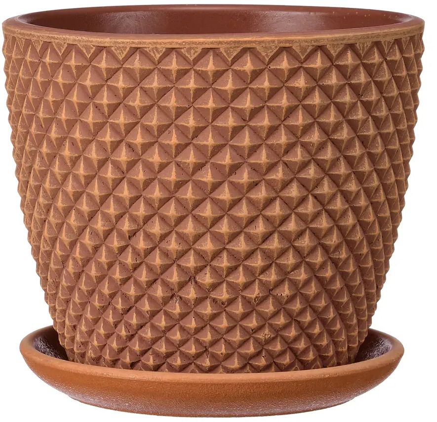 Santreyd Горшок цветочный Грань Бутон 2 - керамический кашпо терракотовый 89351673