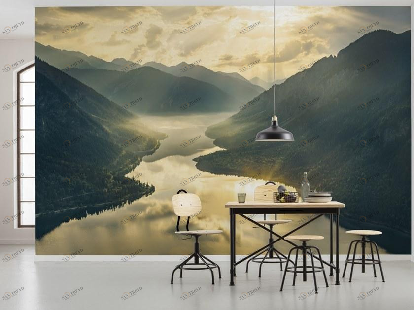 Флизелиновые обои с пейзажами Wanderlust Shx8-038 Santreyd