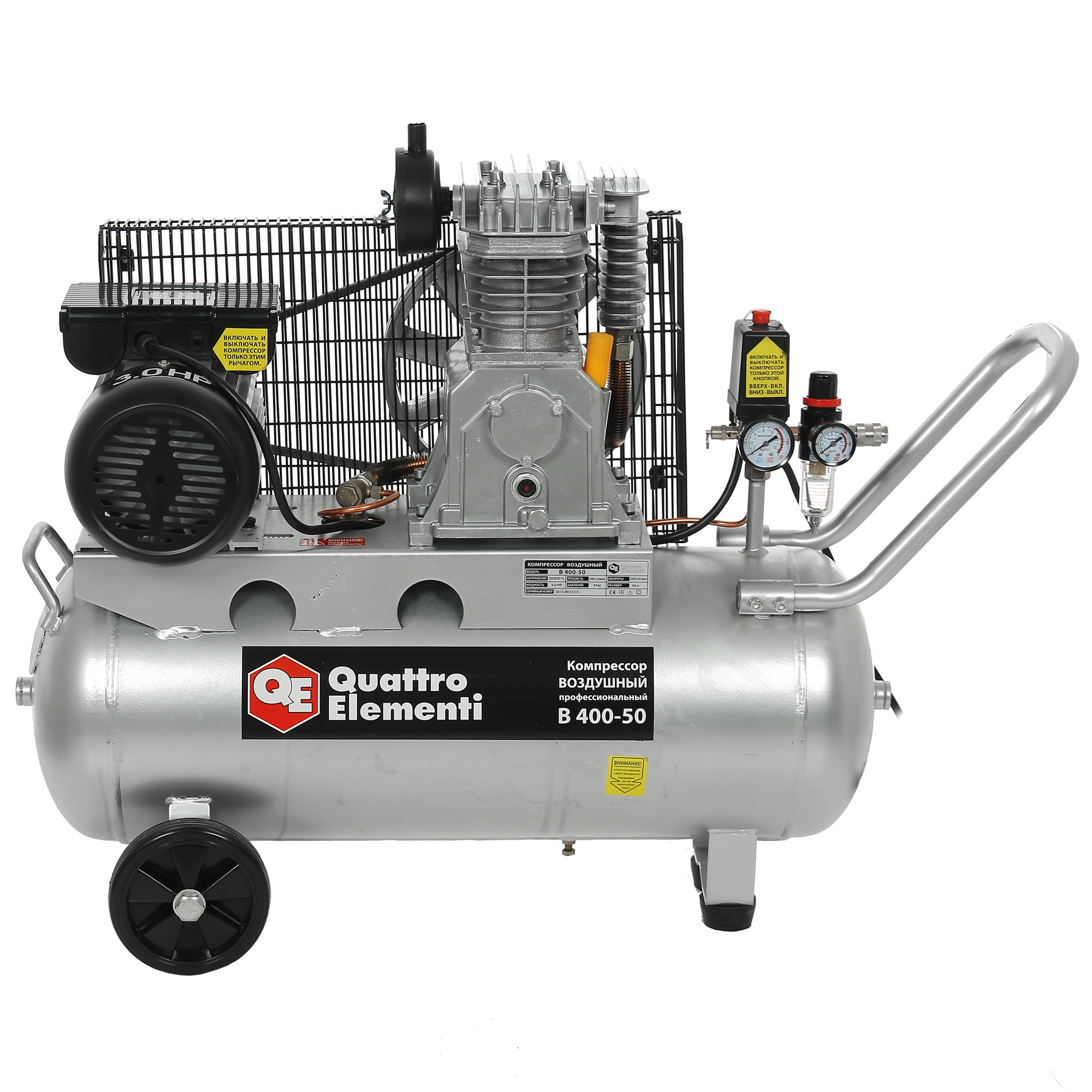 Компрессор поршневой масляный Quattro Elementi B 400-50 770-285 1243195 STDN-0022288 - Вид №2