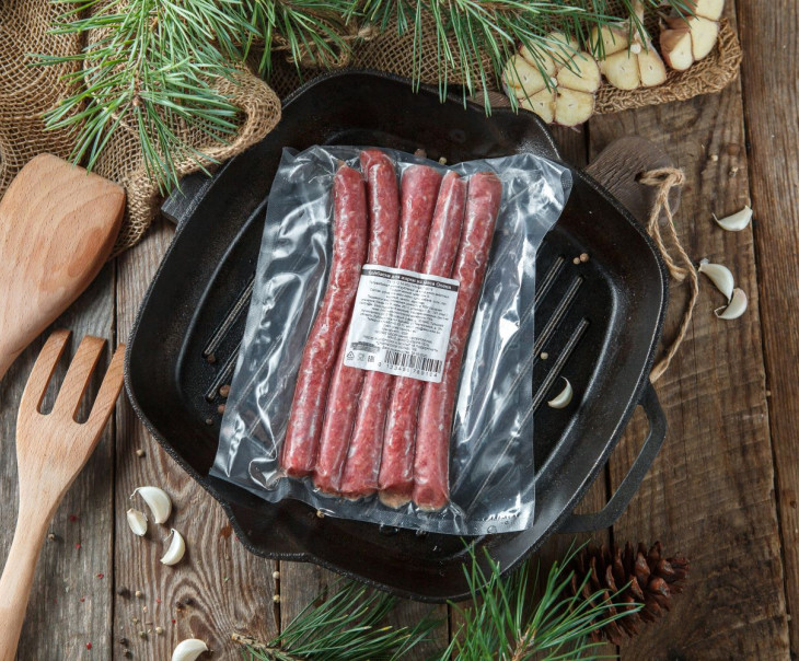 5055 Колбаски для жарки из мяса оленя Вкусляндия  - Вид №2