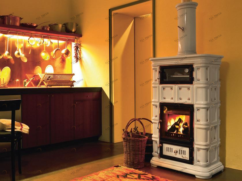 Sergio Leoni Дровяная керамическая печь-накопитель с духовкой Marlene sun-id-1348568