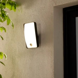 Светильник уличный светодиодный Inspire Algoa 11.8 Вт IP54 с датчиком движения цвет серый накладной 84692986 STLM-2119807