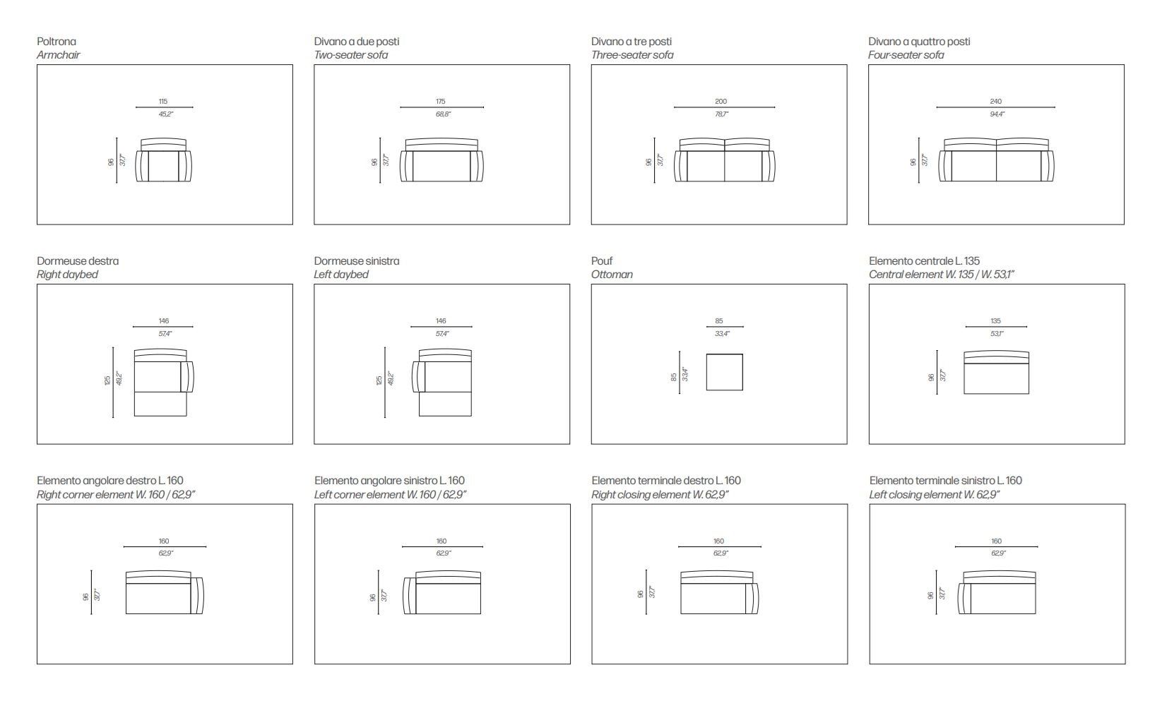 Ткань диван Driade Neil ARCH-00097029 - Вид №3