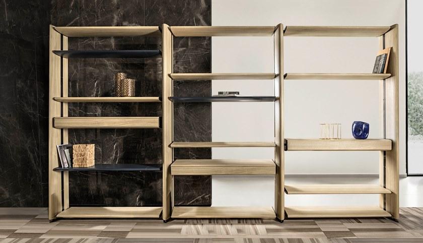 HESSENTIA - Cornelio Cappellini Открытый двухсторонний деревянный стеллаж Eclipse sun-id-1357611 - Вид №3