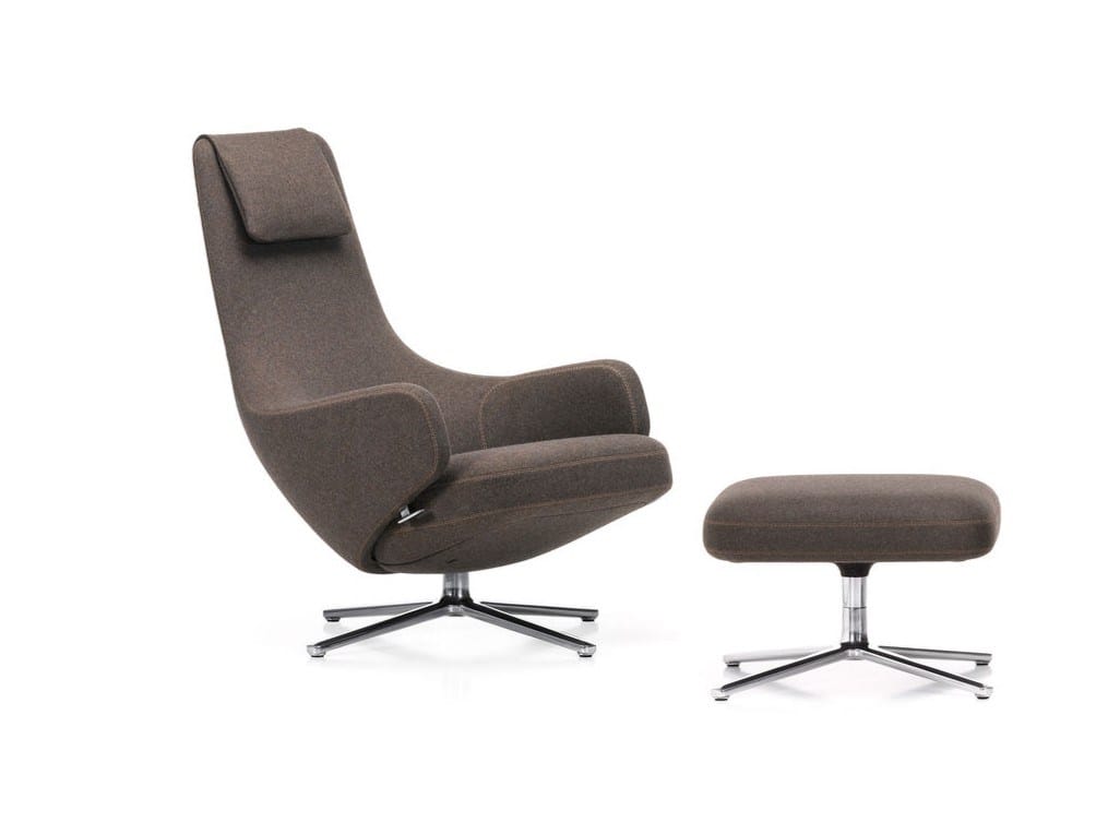 Вращающееся кресло с подставкой для ног VITRA Repos &amp ARCH-00102667 - Вид №1