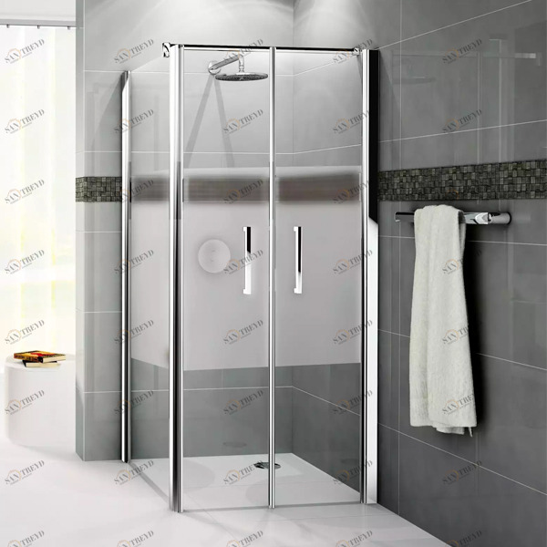 Душевой уголок 78x78 GIADA 2B+F2B Novellini GIADA с сатинированным стеклом GIADN2B7244KGIADNF2B7244K