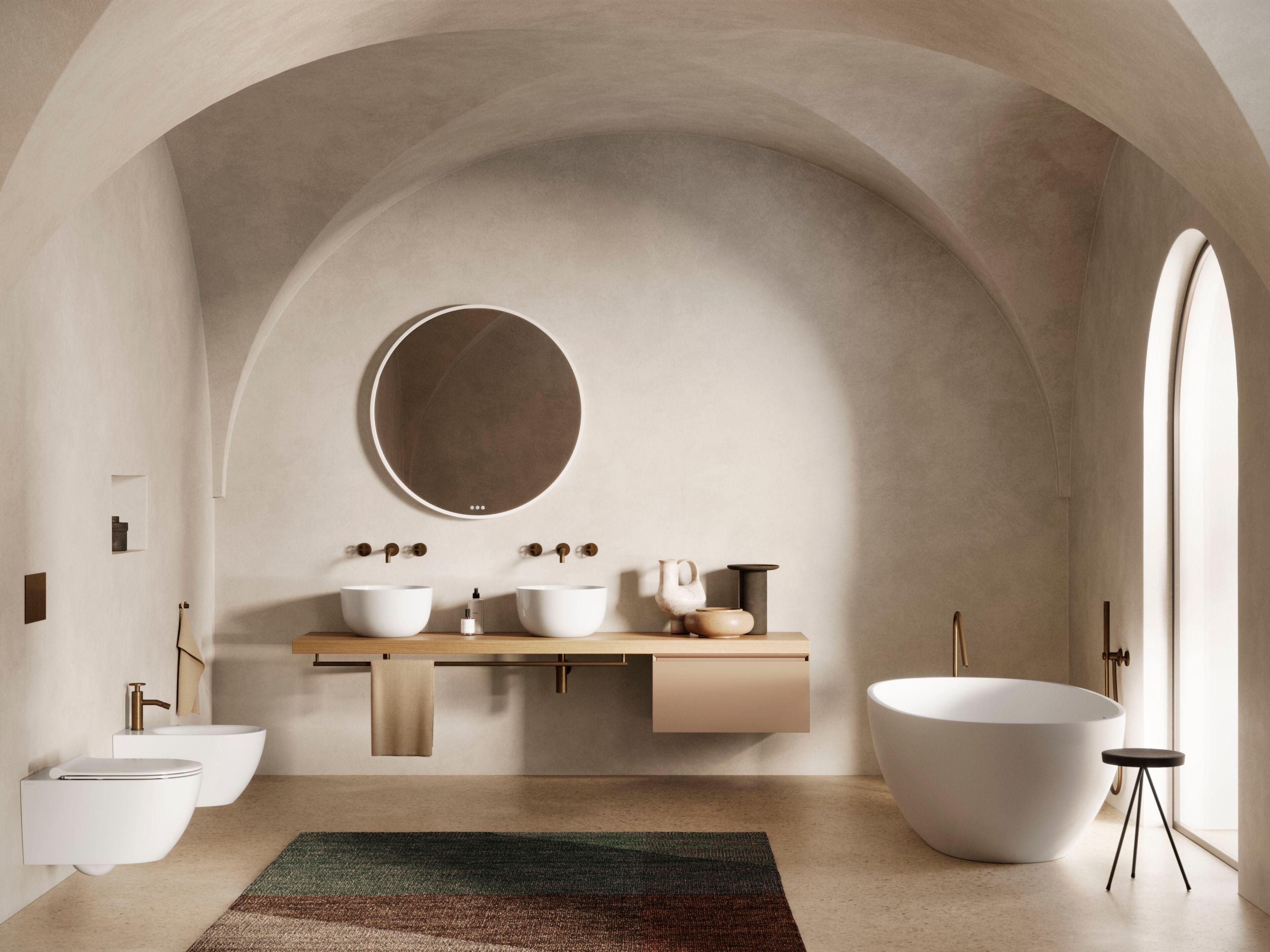 Овальная ванна в центре комнаты CERAMICA CATALANO VASCA 176×91 ARCH-00153367 - Вид №2