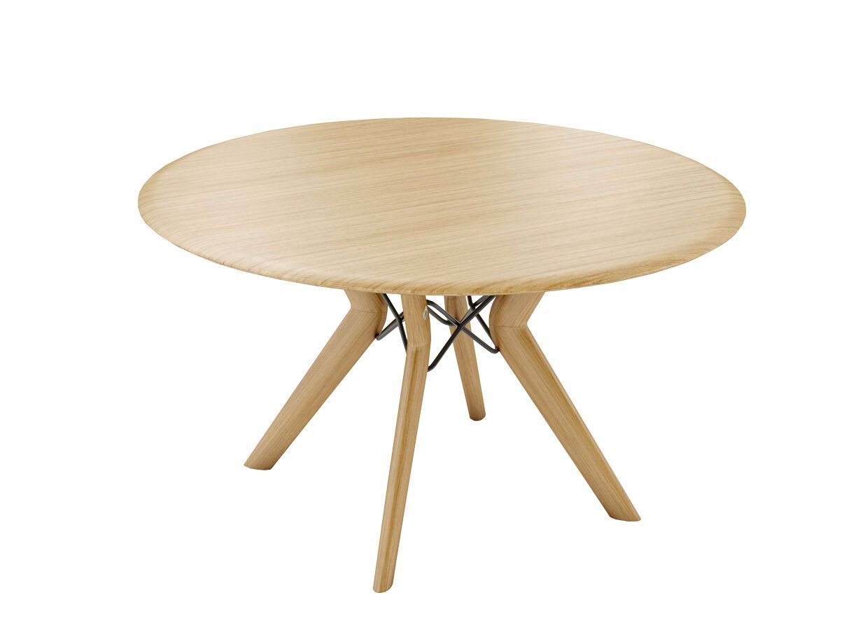 Круглый деревянный обеденный стол Mobitec Trava ARCH-00058695