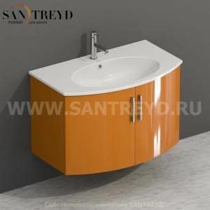 MDMA80Y152 Тумба с двумя створками 78 см оранжевая Globo 4ALL Италия