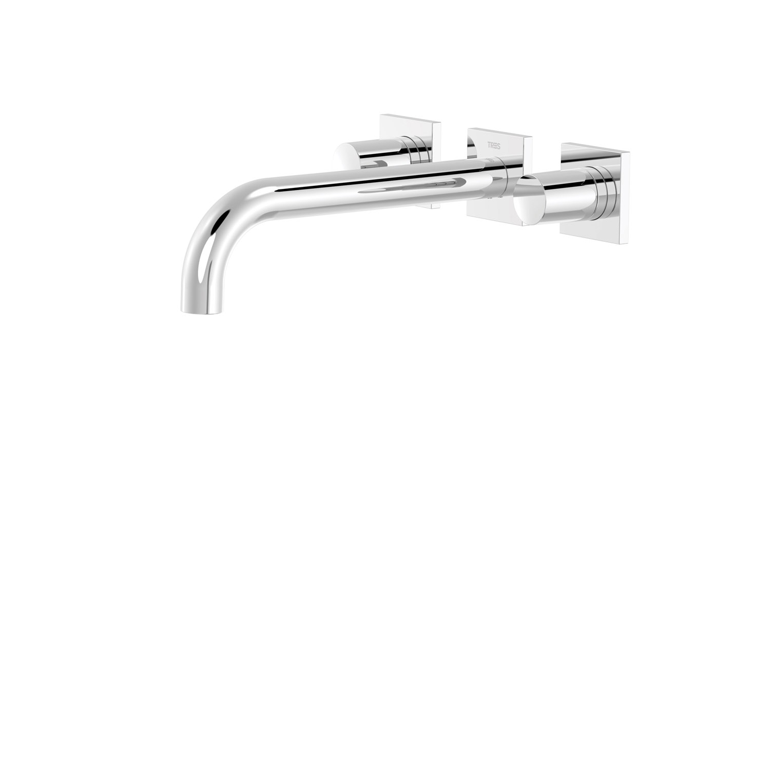 ПРОЕКТ-TRES Скрытый смеситель для умывальника с двумя ручками-21115201 TRES Project