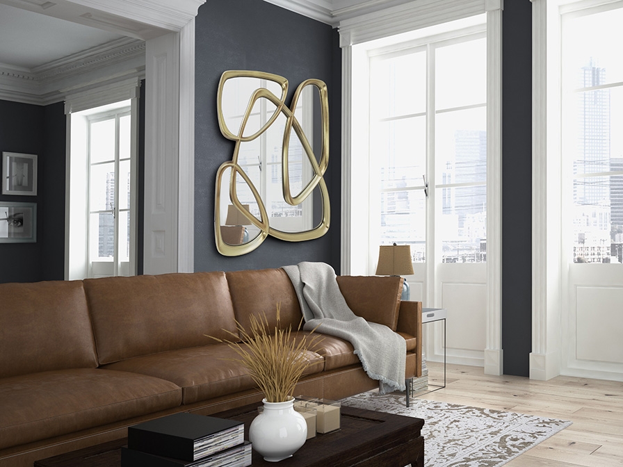 109241 Зеркало золотое Schuller Morfeo - Вид №1