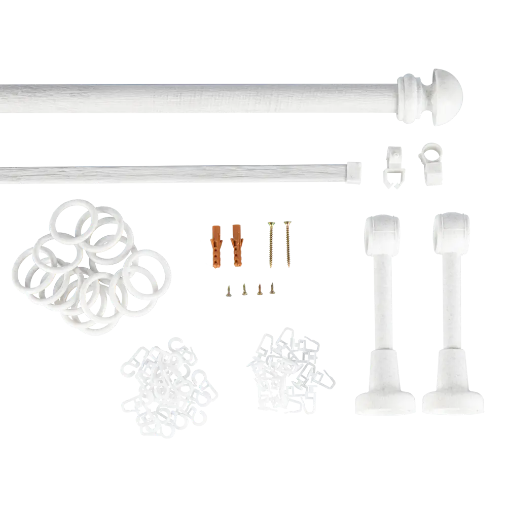 Карниз с шиной Санторини 160 см пластик РУССКИЕ КАРНИЗЫ STLM-2209386 - Вид №1
