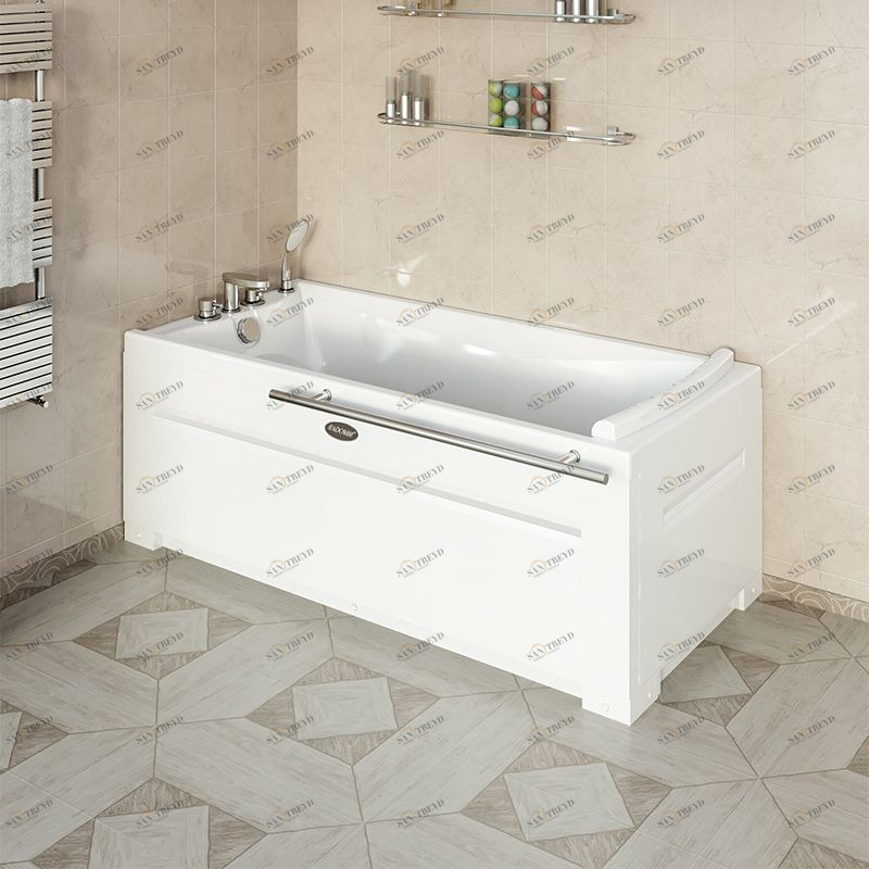 Ванна акриловая "ВЕГА", 1680х780 (левое исполнение), рама-подставка, подголовник Radomir 1-01-0-1-1-023