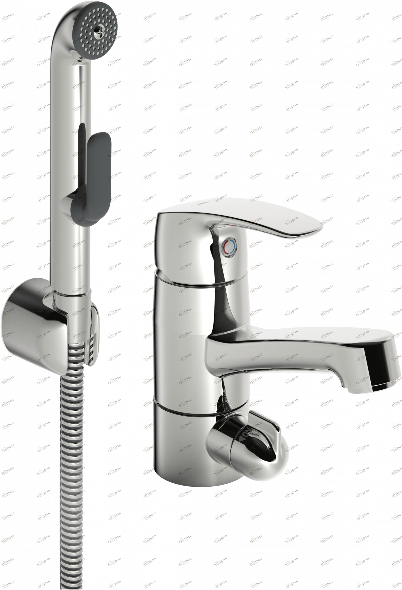 Oras 1014 Смеситель для умывальника с клапаном 1014 Safira Хром 