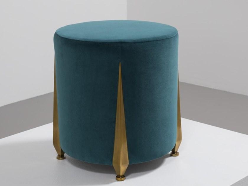 Mytto Мягкий круглый бархатный пуф Larforma sun-id-1426423 - Вид №3