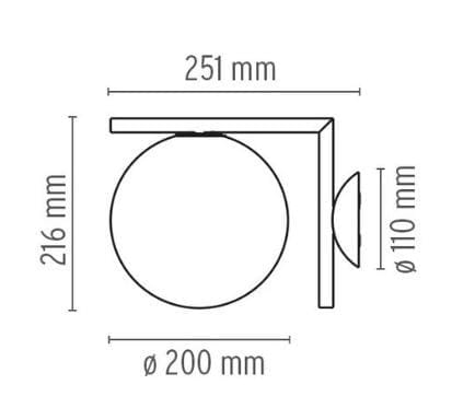Настенный светильник из стекла и латуни In Stock Flos ARCH-00070504 - Вид №2