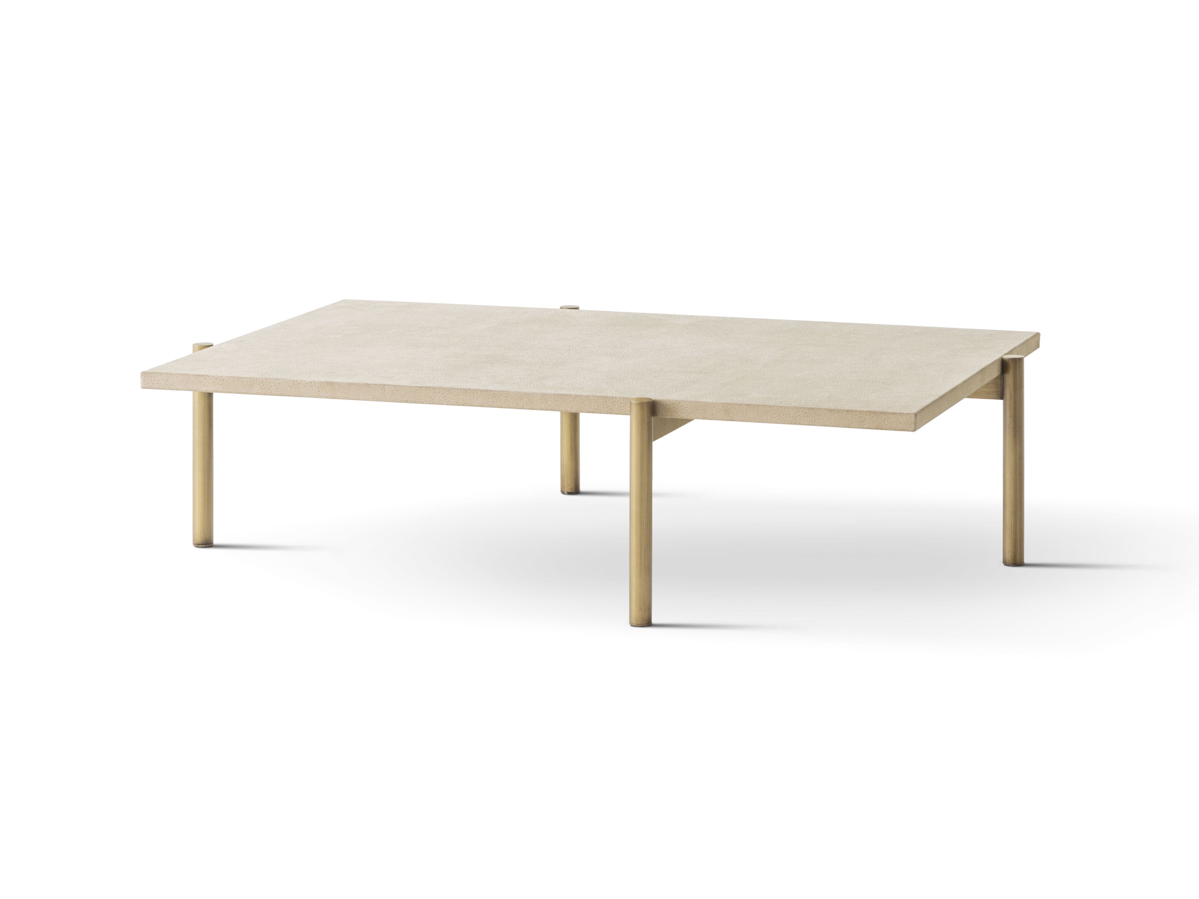 Прямоугольный журнальный столик с кожаной обивкой OAK Metronome ARCH-00062830 - Вид №1