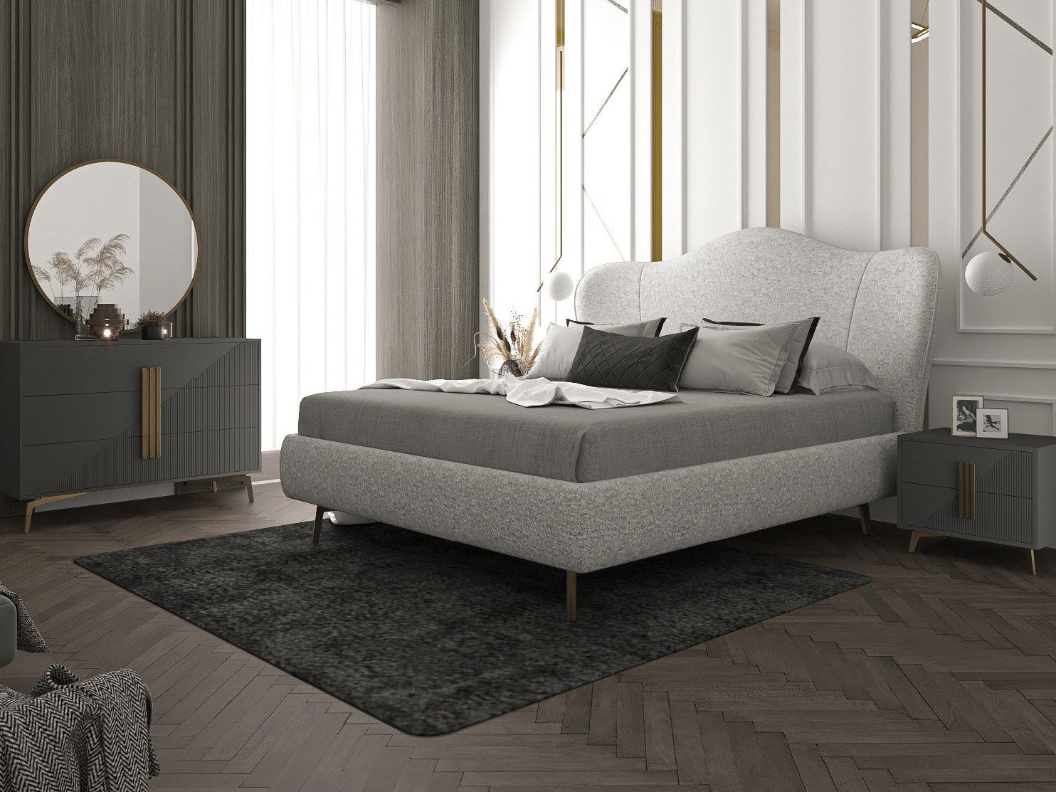 Прямоугольная тумбочка с ящиками CASA +39 Fly Morfeo ARCH-00058157 - Вид №1