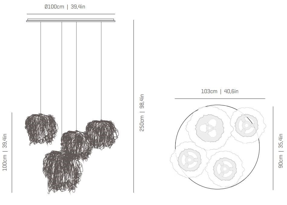 Светодиодный подвесной светильник из нержавеющей стали A-Emotional Light хаос ARCH-00066654 - Вид №11