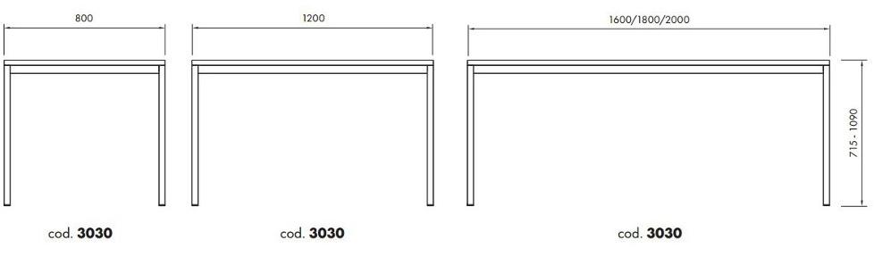 ALMA DESIGN Прямоугольный стол из ламината Edward sun-id-1382679 - Вид №3
