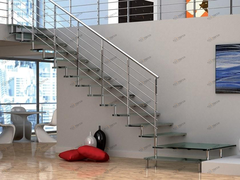 MOBIROLO Г-образная консольная лестница из стекла sun-id-1372709
