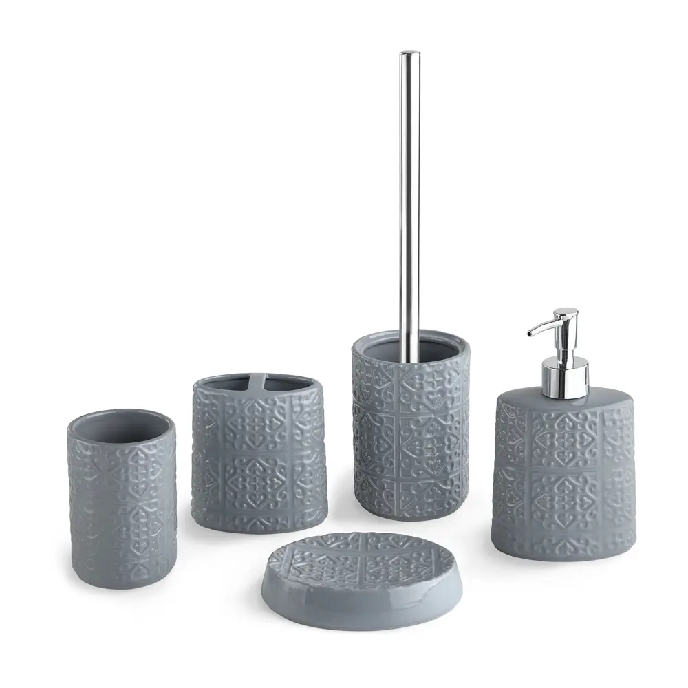 Стакан для зубных щёток Grey с разделителем 82055535 STLM-2008647 VERRAN - Вид №4