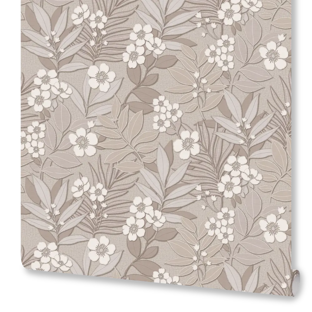 Обои флизелиновые Euro Decor Mia бежевые 1.06 м 6009-02 83684898 STLM-2117256