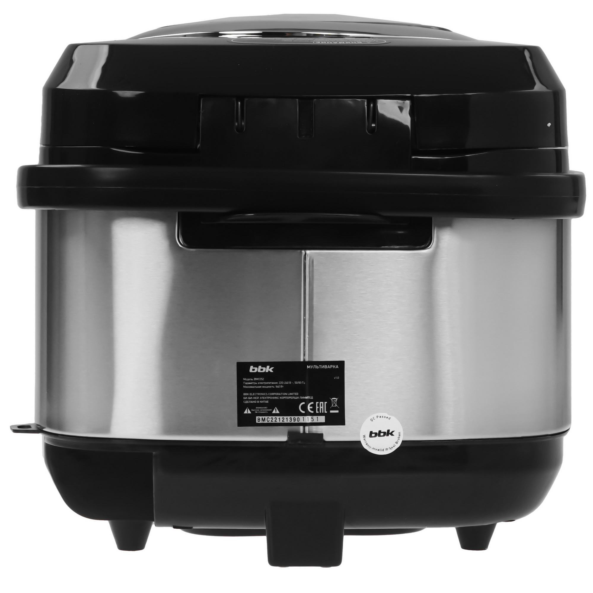 9918371 Мультиварка BBK BMC052 черный STDN-0048089 - Вид №4