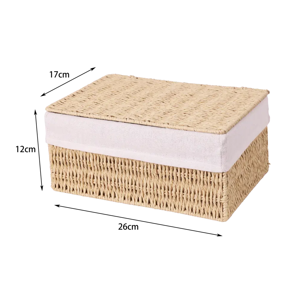 Корзина Konsensa 26x17x12 см бумага цвет бежевый 89439471 STLM-2027816 