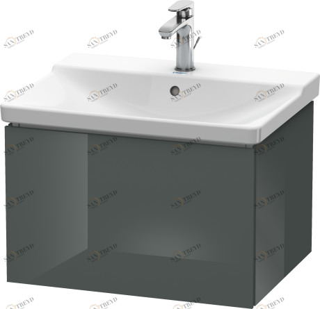 LC614403838 Тумбочка подвесная L-Cube #LC6144 620 x 481 мм Доломитово-серый глянцевый лак Duravit