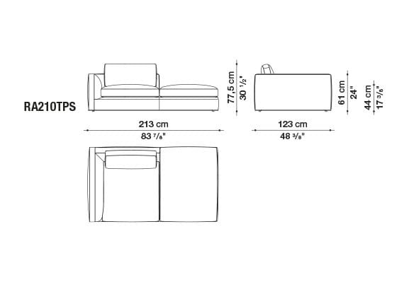 Угловой диван из ткани B&B Italia Ричард ARCH-00040927 - Вид №61