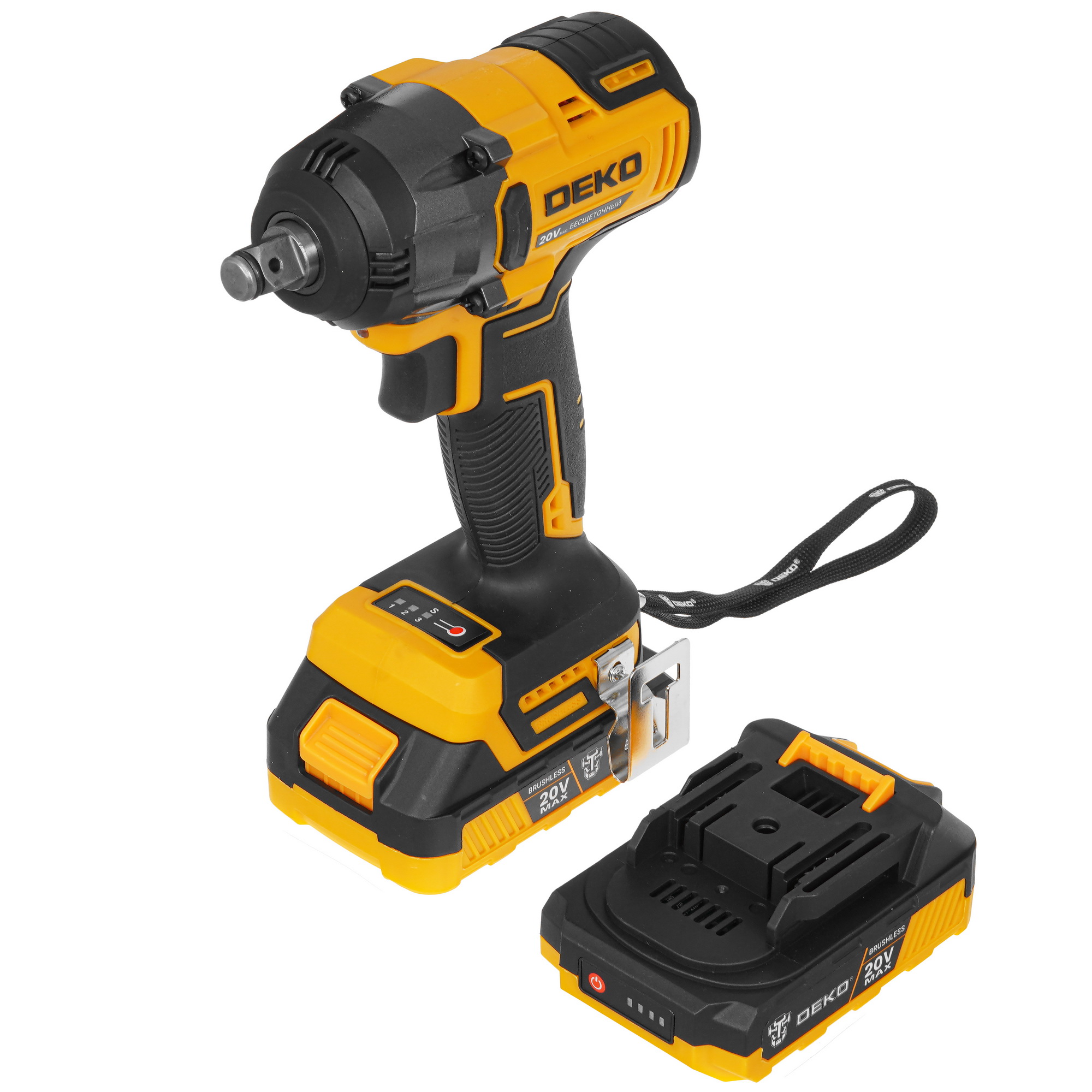 Гайковерт DEKO DKIS20 MAX 20V 5371053 STDN-0041329 - Вид №1