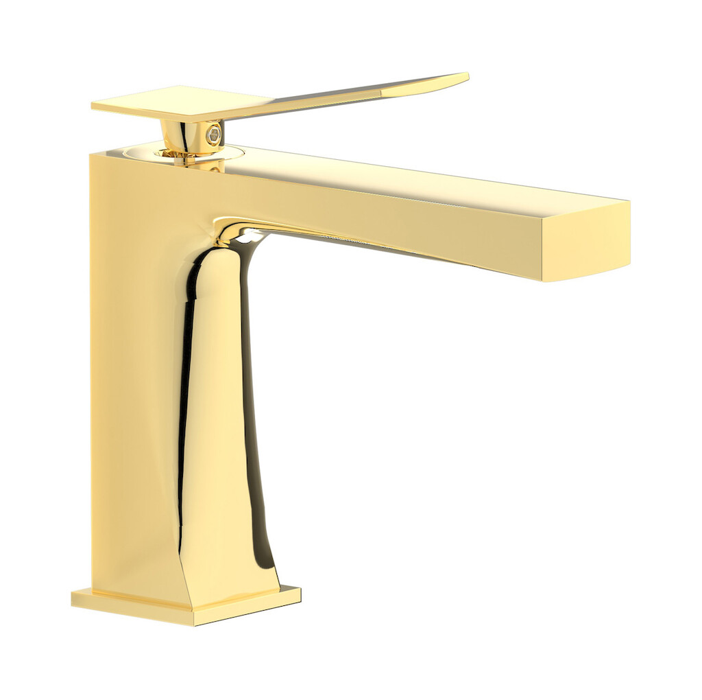 Смеситель для раковины на 1 отверстие в комплекте с донным клапаном WE ARE IB wa305cs Pale Gold Wave