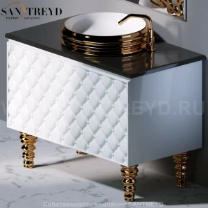 Ящик C290C CLASS с белым фасадом и белыми вставками