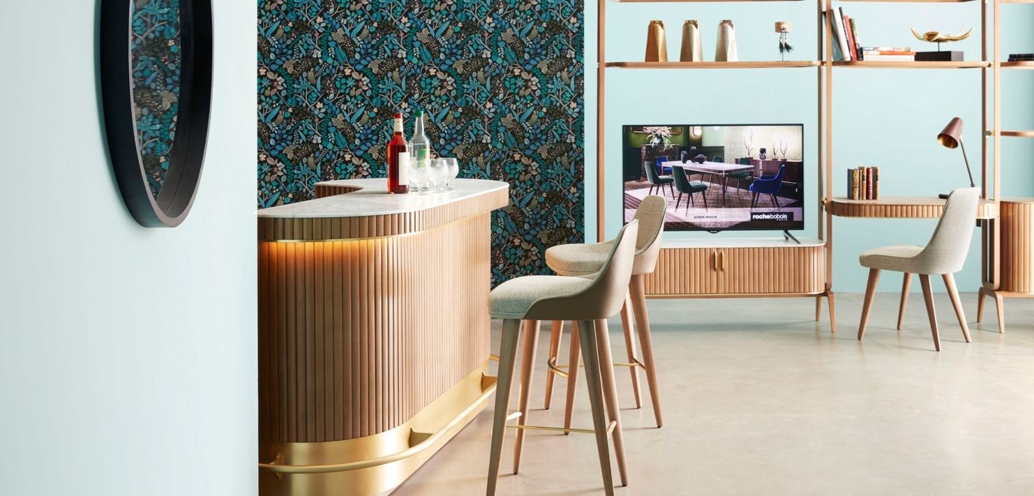 Высокий тканевый стул со спинкой ROCHE BOBOIS Эдем-Рок ARCH-00083561 - Вид №2