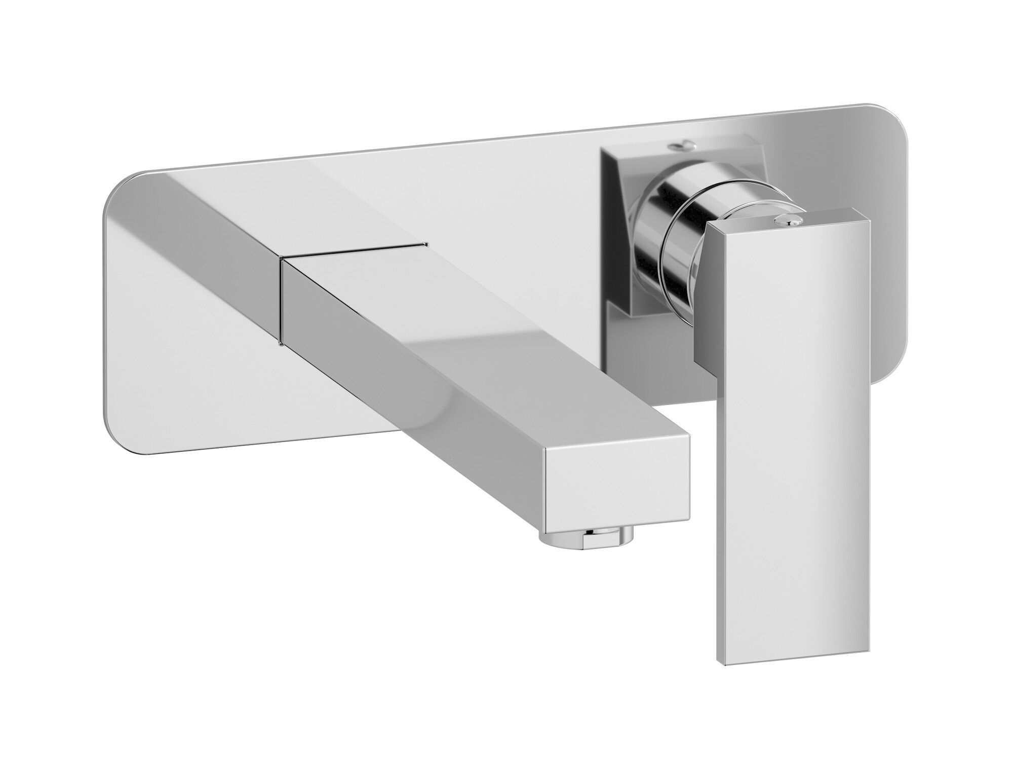 Настенный смеситель для раковины с 2 отверстиями и автоматическим сливом IB сердцеед ARCH-00113980 - Вид №1