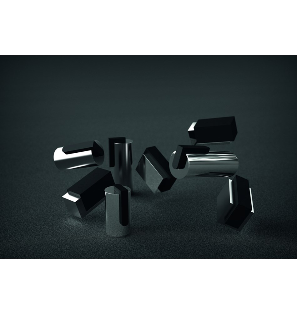 FROST Дверной упор 1, 55мм » полированный / черный Нержавеющая сталь Полированный O1931  - Вид №2