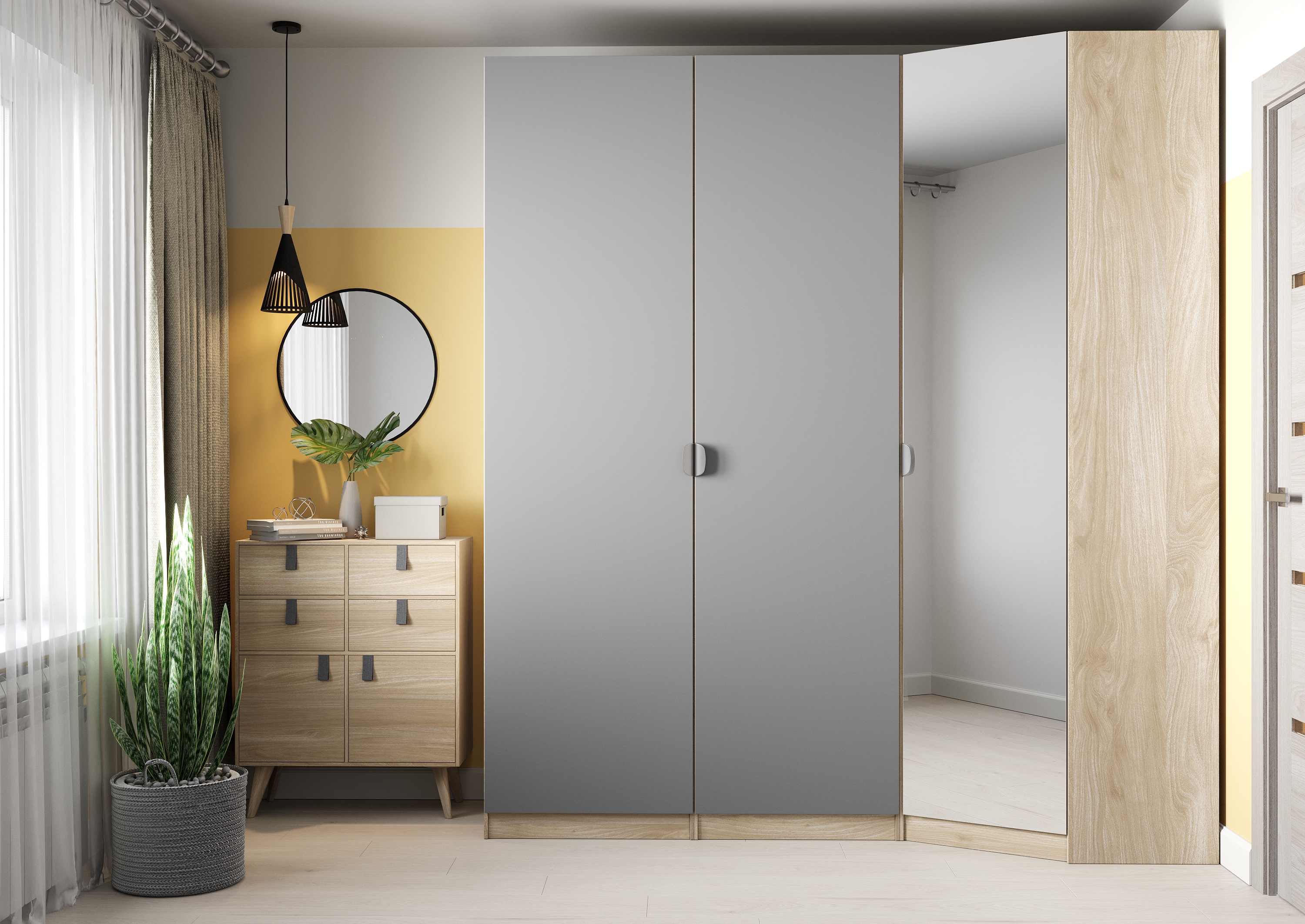 18662993 Штанга выдвижная для углового шкафа Лион 50 см сталь цвет хром STLM-0011927 Santreyd  - Вид №3