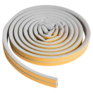 Уплотнитель EPDM для окон и дверей самоклеящийся MONLID D-профиль 6 м цвет серый