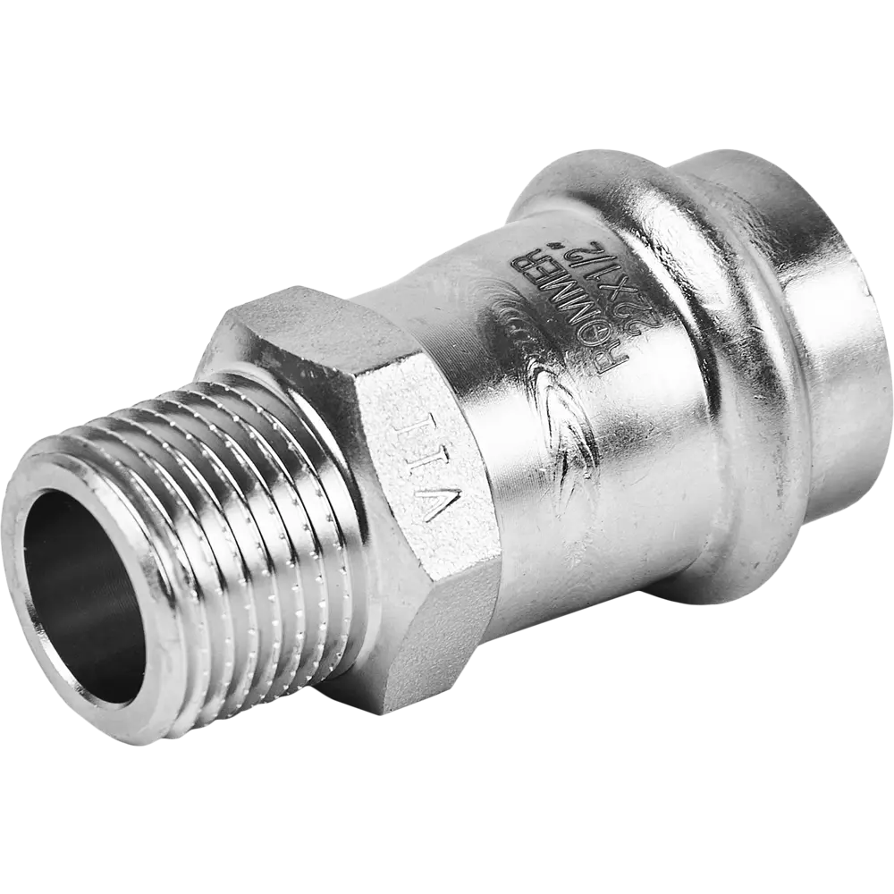 Муфта переходная Rommer 1/2"x22 мм ВПр-НР нержавеющая сталь 88011271 STLM-2193773 