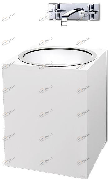 2608027 Подвесная раковина настенная овальная Vallvé Gloss белая