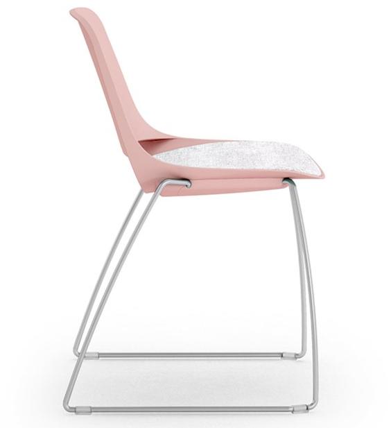 Leyform Санный стул из стали и полипропилена Cosmo 0315w - Вид №2