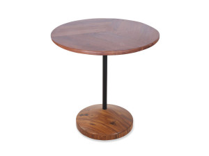 Круглый стол из тикового дерева