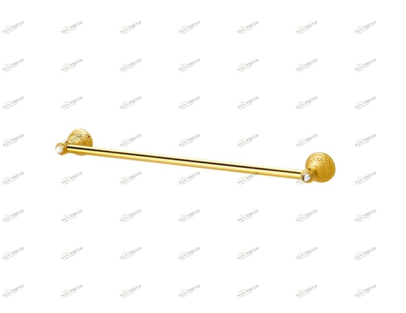 059272.000.01 Вешалка для полотенец 600мм с кристаллами сваровски Золото 24К Mestre Dragon