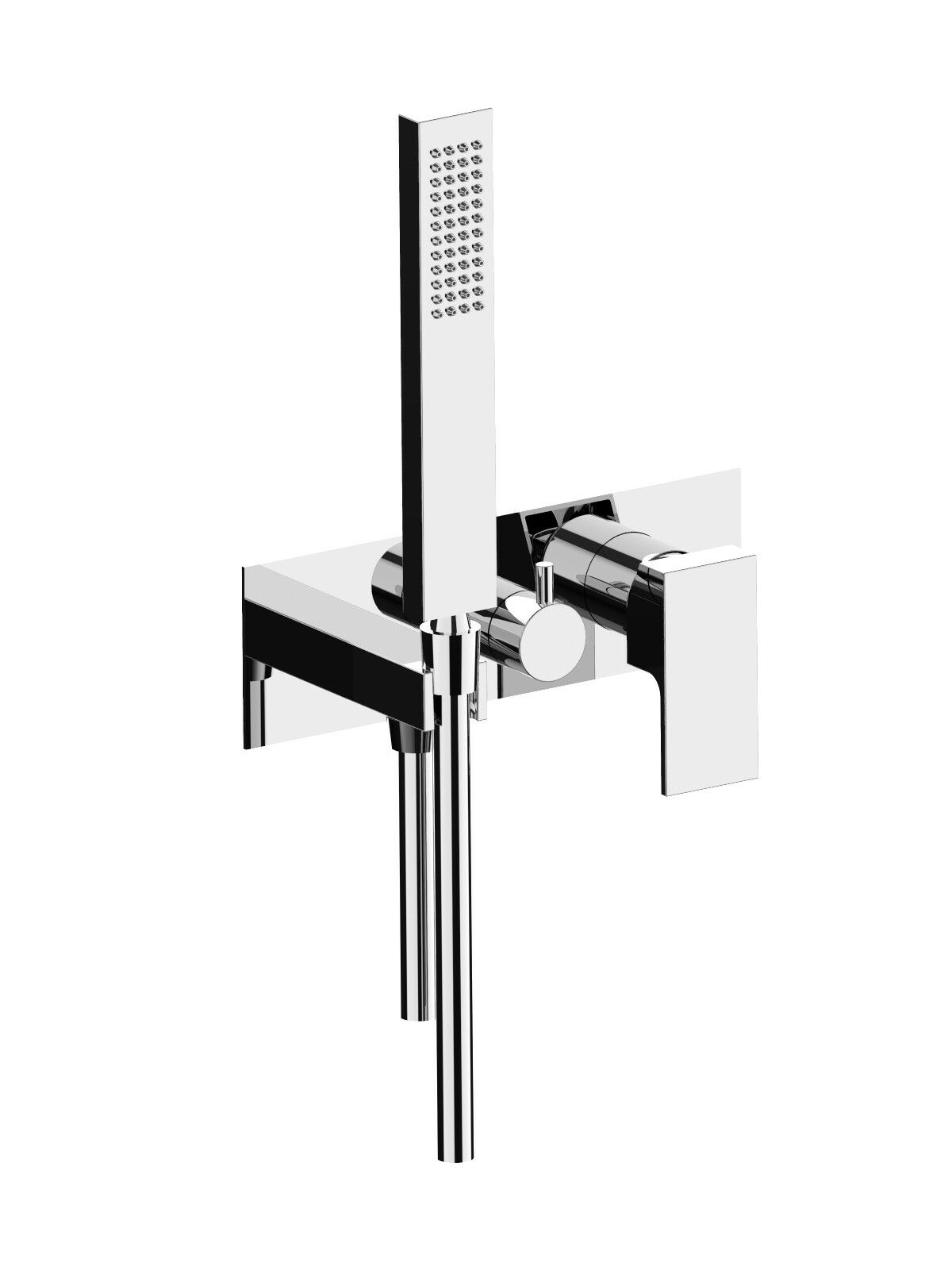 Однорычажный смеситель для душа с 3 отверстиями и ручным душем Rubinetterie Frattini отдельная эстетика ARCH-00076565 - Вид №1