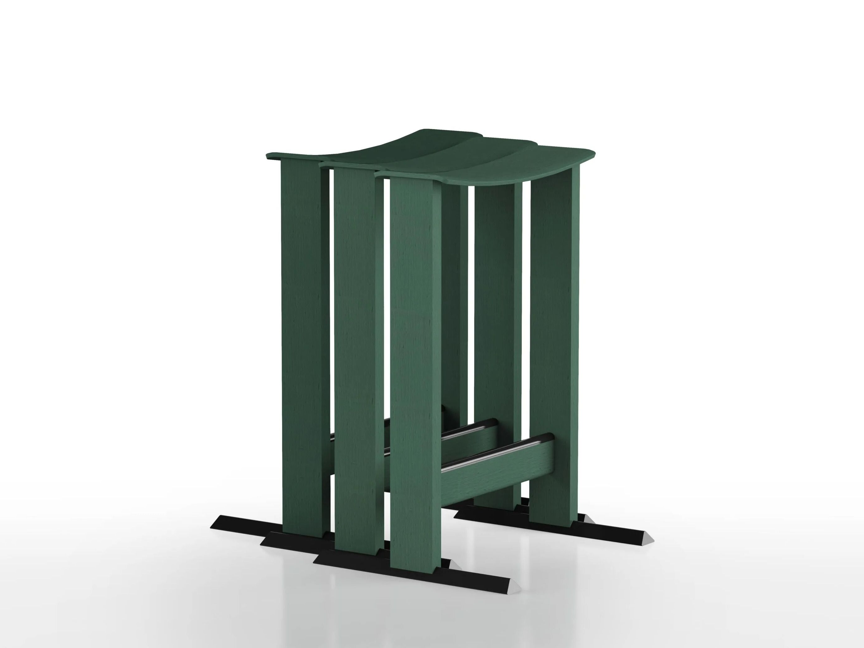 Табурет из ясеня с подставкой для ног Alias Лира ARCH-00031992 - Вид №1