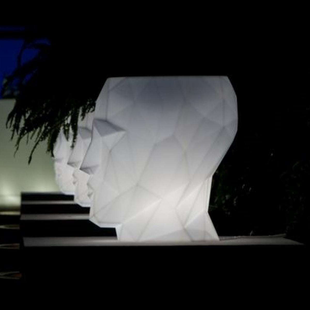 070597 Кашпо матовое светящееся LED RGBW DMX Cable 100см Vondom Adan - Вид №3